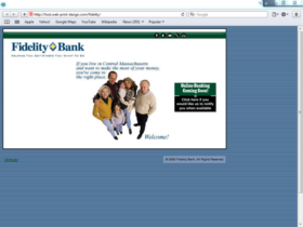 Example of Banks and Financial Bank Small Business Web Design