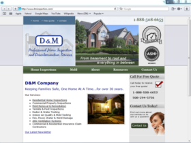 Example of Construction Real Estate and Home Improvement Management and Repairs web design company