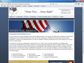 Example of Corporate Services Construction SEO Web Design