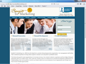 Example of Corporate Services HR and Training web design