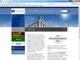 Example of Corporate Services HR and Training Business Web Design