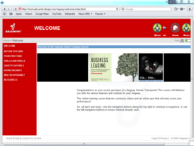 Example of Corporate Services HR and Training Website Designer