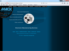 Example of Manufacturing Contract Manufacturing Small Business Website