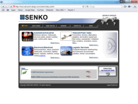 Example of Manufacturing High Technology Web Design Web Site
