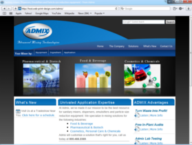 Example of Manufacturing Materials and Heavy Equipment Website Design