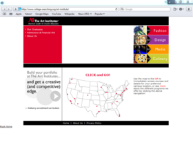 Example of Education Higher Education and Colleges Web Development
