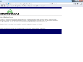 Example of Education Higher Education and Colleges Web Page Development