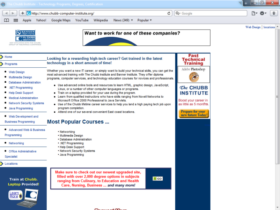 Example of Education Higher Education and Colleges web design