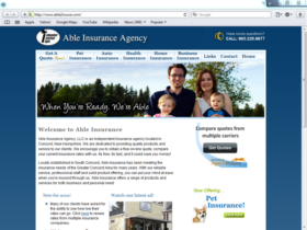 Example of Health Care Pharma and Professionals Health Care and Insurance web page design