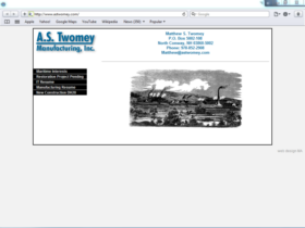 Example of Manufacturing Contract Manufacturing web design MA