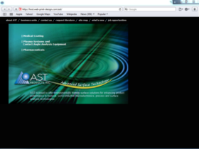 Example of Manufacturing High Technology Small Business Website
