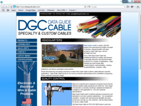 Example of Manufacturing Materials and Heavy Equipment Web Design