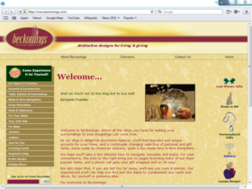 Example of Retail Gifts Arts and Other web designer