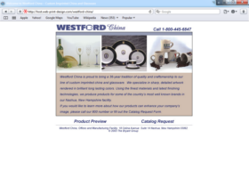 Example of Retail Gifts Arts and Other Web Site Promotion