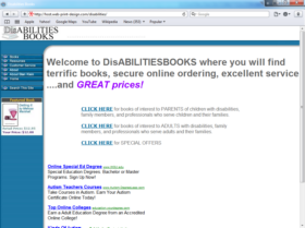 Example of Retail Publishing Website Promotion
