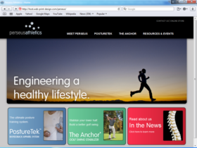 Example of Retail Sports and Health web site design company