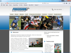 Example of Retail Sports and Health web design 