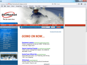 Example of Retail Sports and Health web site design