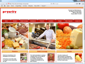 Example of Retail Transport and Logistics website design