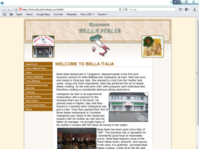 Example of Travel and Lodging Hotels and Restaurants small business web design