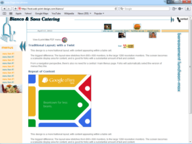 Example of Travel and Lodging Hotels and Restaurants small business web design