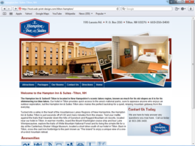 Example of Travel and Lodging Hotels and Restaurants web site marketing